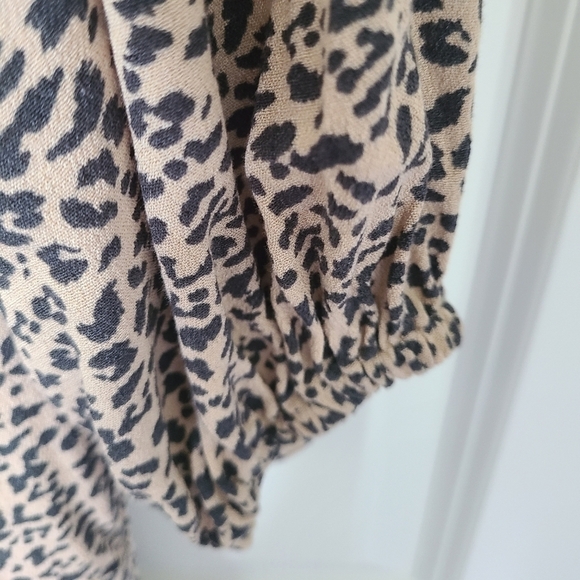 ABERCROMBIE AND FITCH Cheetah Print Short Sleeve Mini Dress Size XS - Picture 5 of 10
